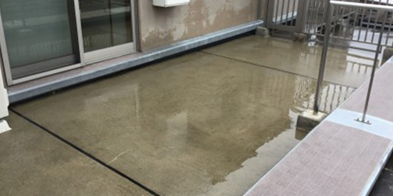 マンションベランダ高圧洗浄｜After